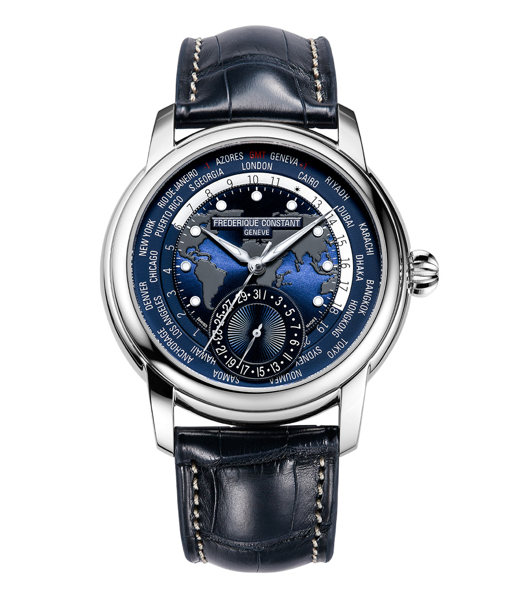 Manufacture Classic Worldtimer Watch FC-718NWM4H6 | Frederique